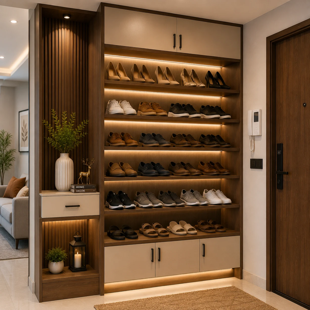 Custom shoe rack